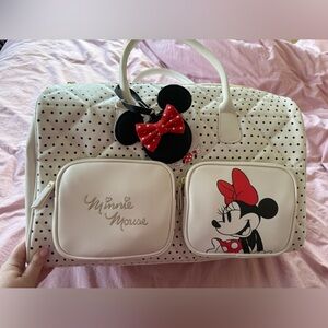 Primark Disney White Polka Dot Minnie Mouse Weekender